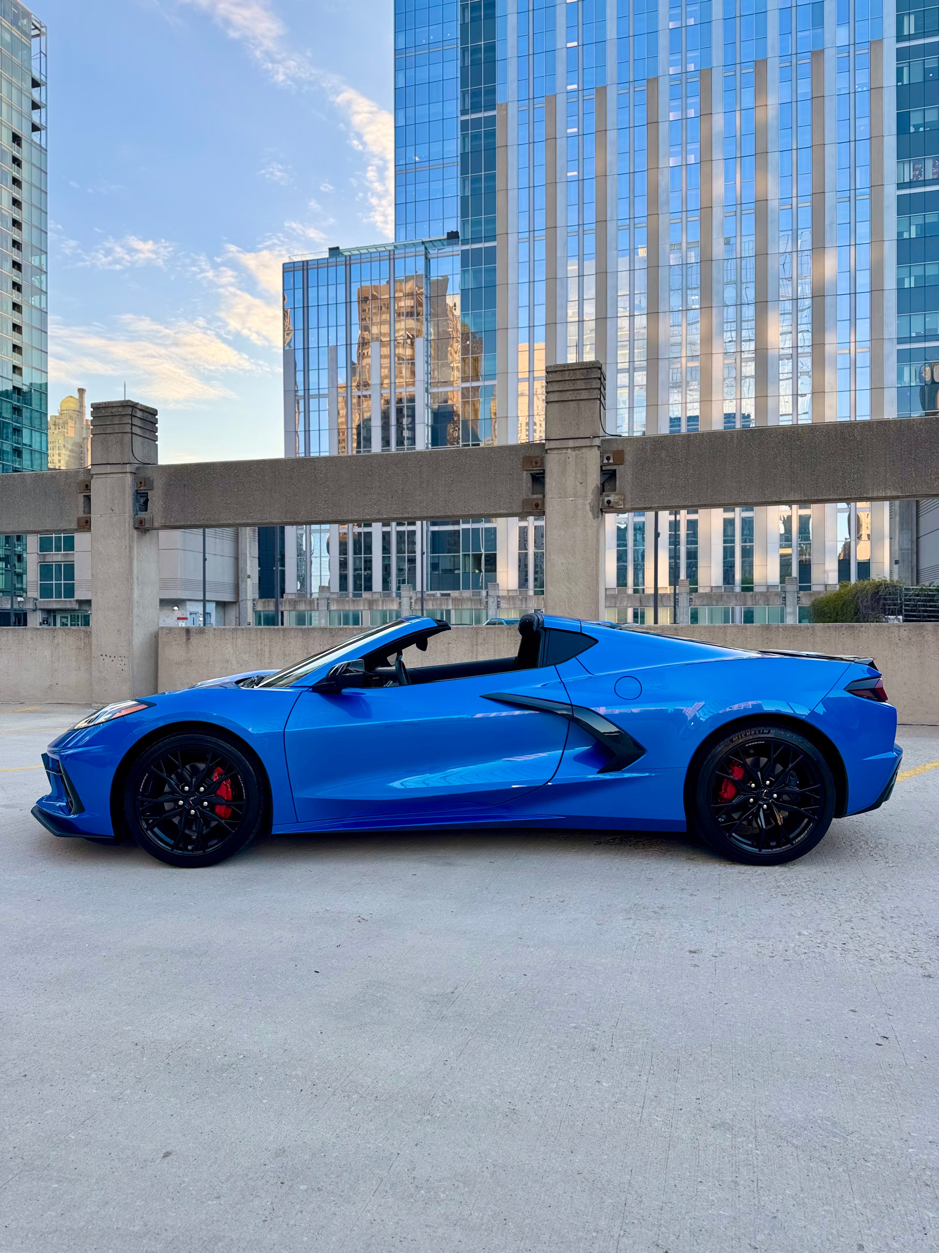 C8 Corvette carbon-fiber aero package – sleek rental car