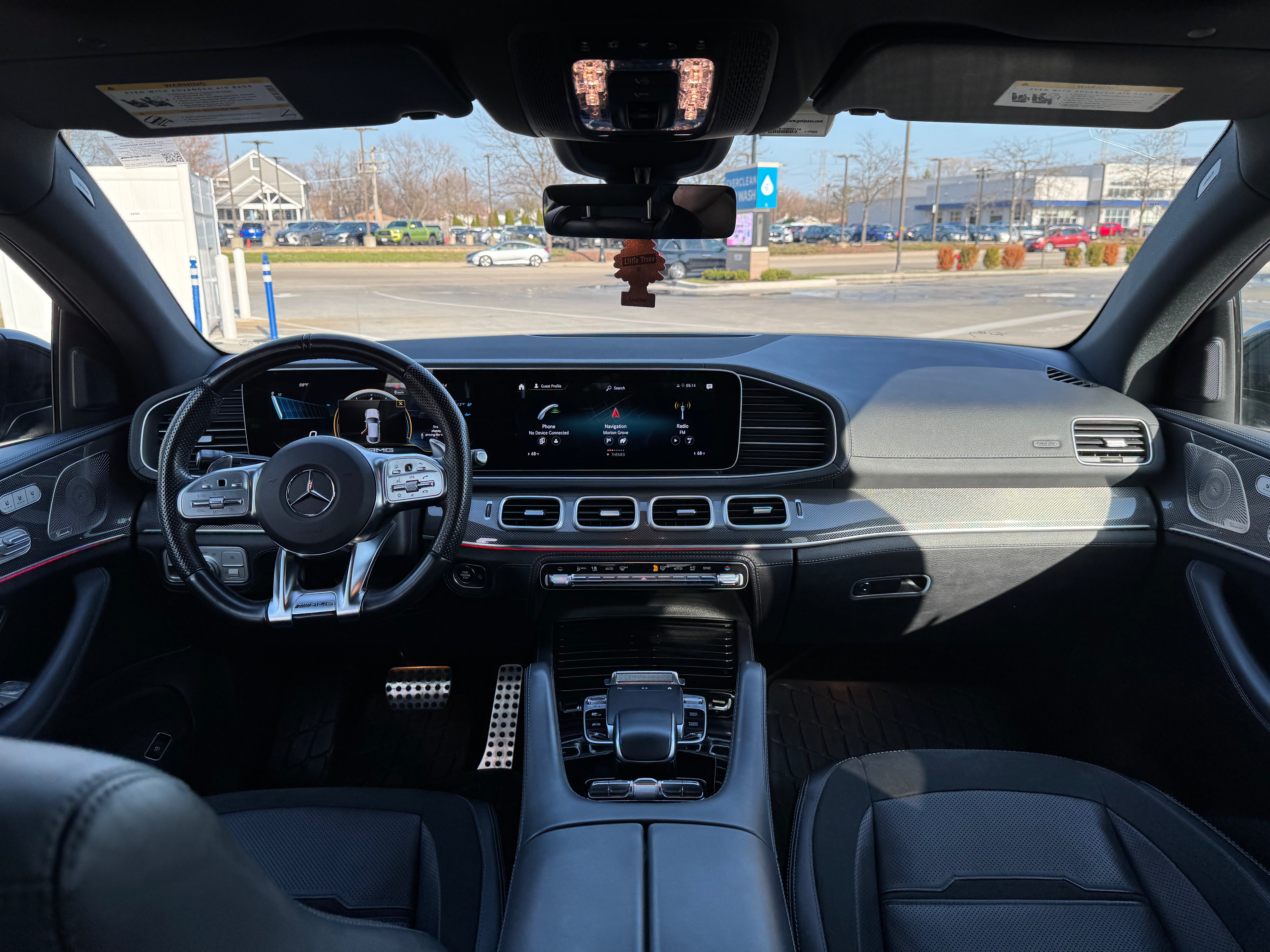 Mercedes AMG GLE 53 dashboard – MBUX infotainment system
