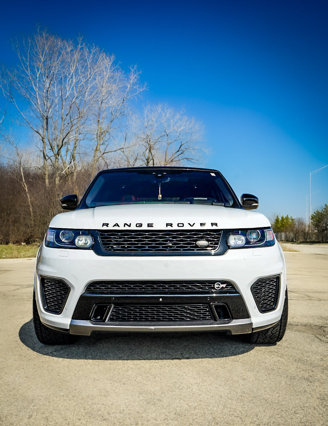 Range Rover SVR front angle